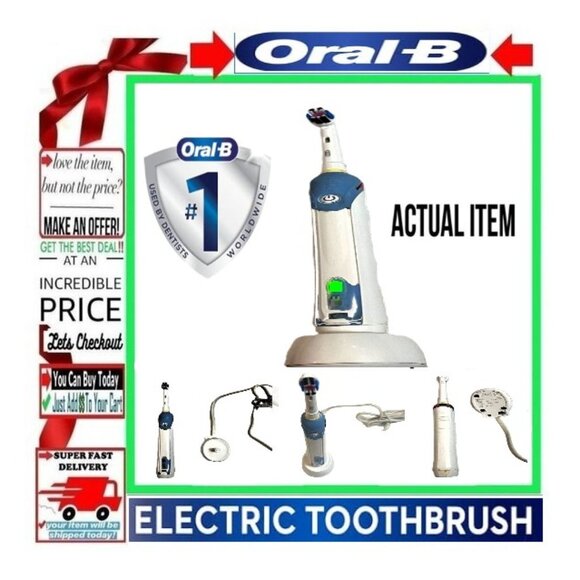 🛑 ORAL B Pro BRAUN ➕ ELECTRIC TOOTHBRUSH Rechargeable BRUSH Charger 💸BUY NOW‼️ - Picture 2 of 16